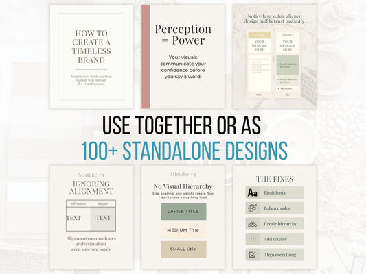 100+ Neutral Instagram Canva Kit