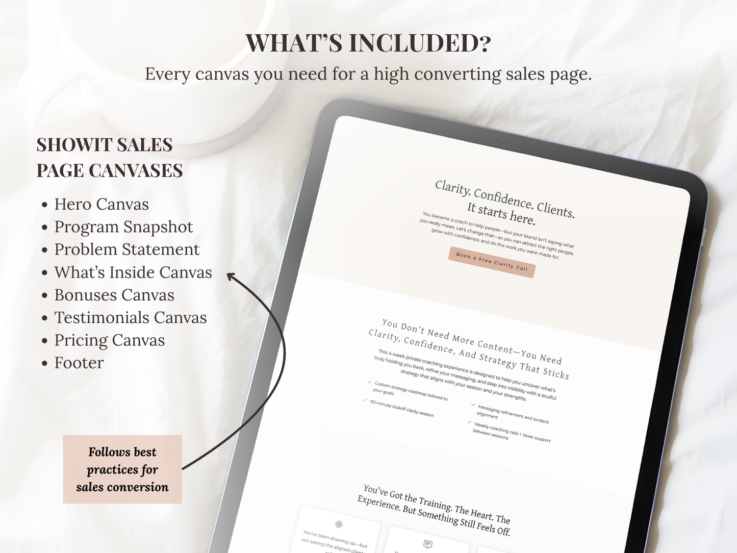 The St. Thérèse Sales Page - 7+ Strategic Canvases