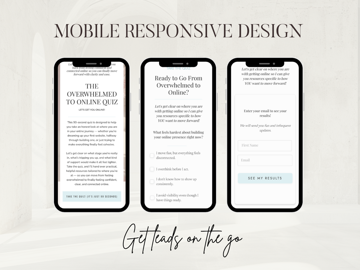 The St. Cupertino Bundle - Showit Quiz Add-On