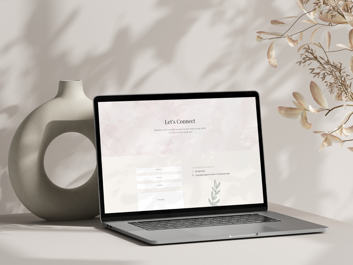 The St. Thérèse Contact Page - 5+ Canvases for Showit