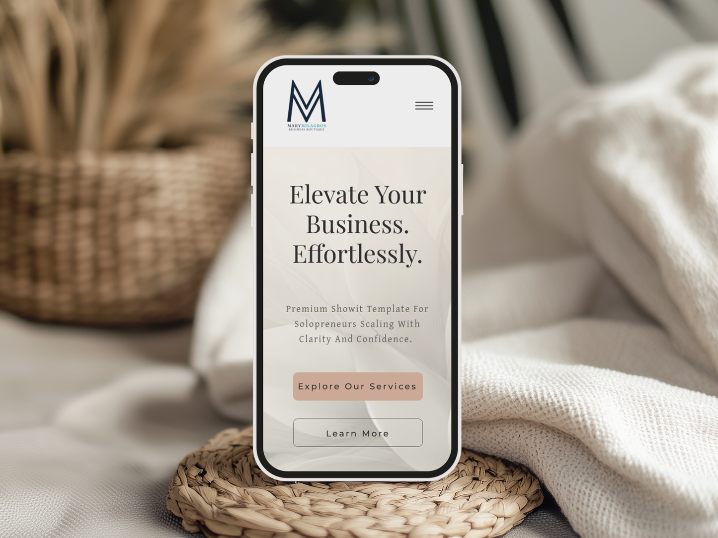 The St. Thérèse — 30+ Page Showit Template