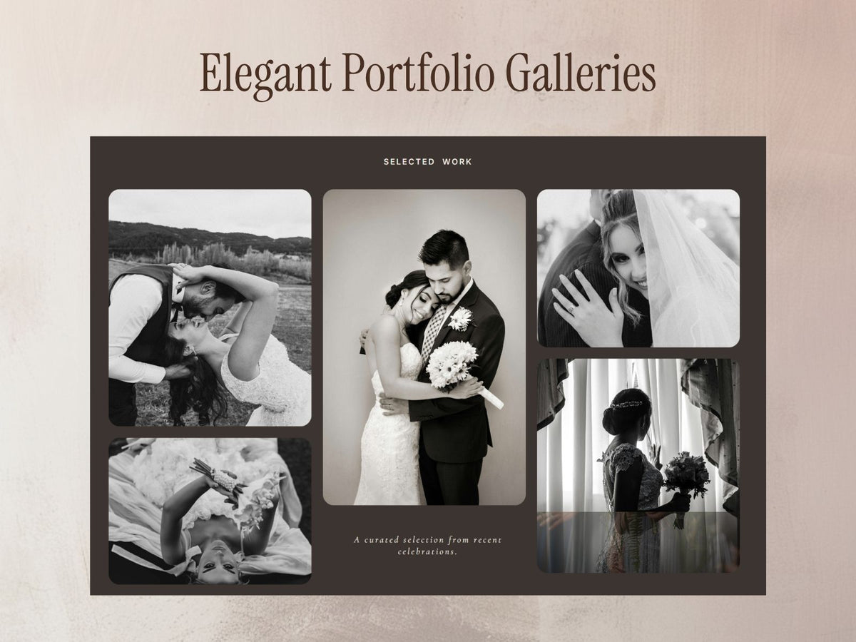 The St. Clare - One-Page Showit Website for Photographers