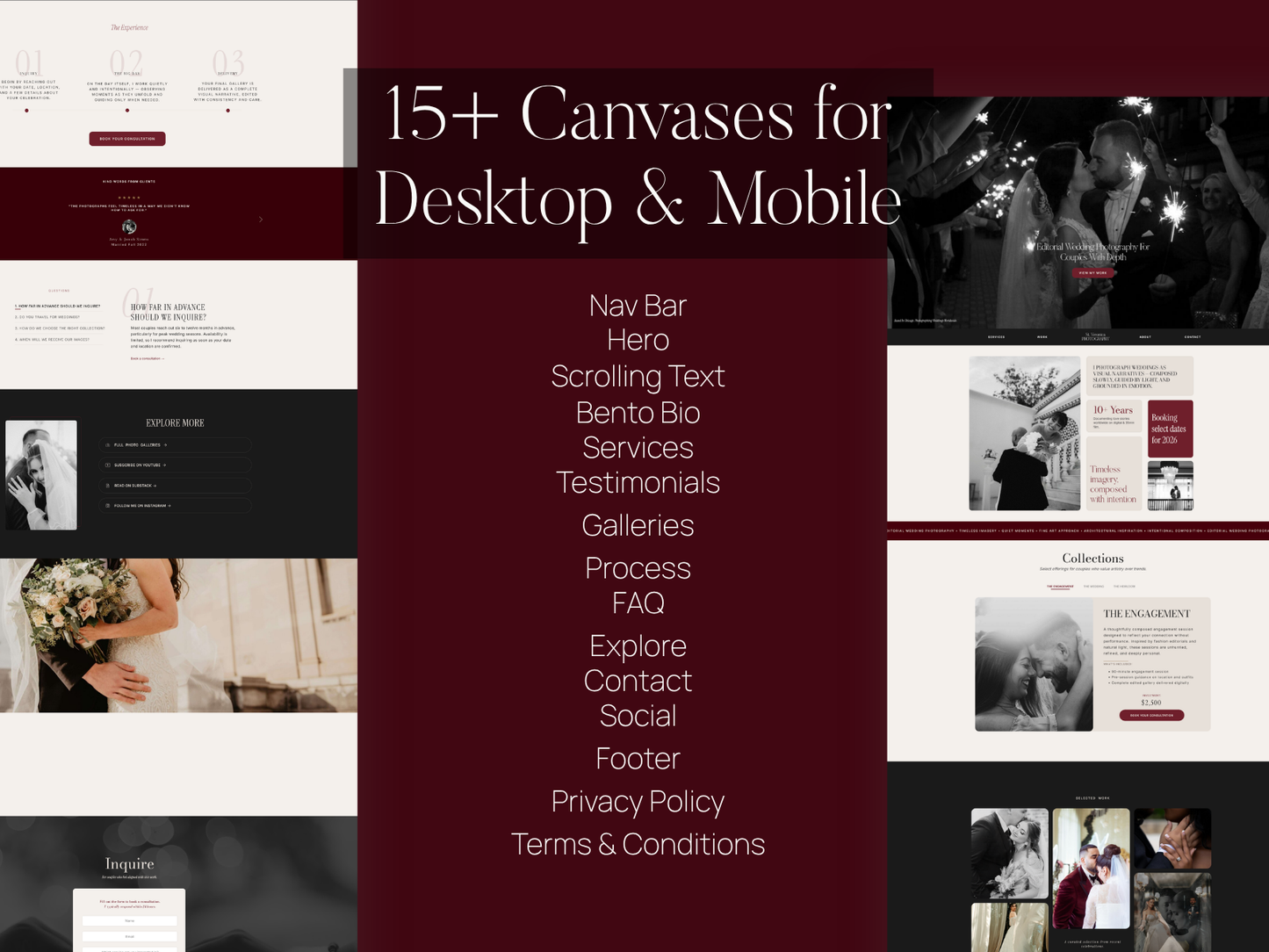 The St. Veronica - One-Page Showit Website for Photographers