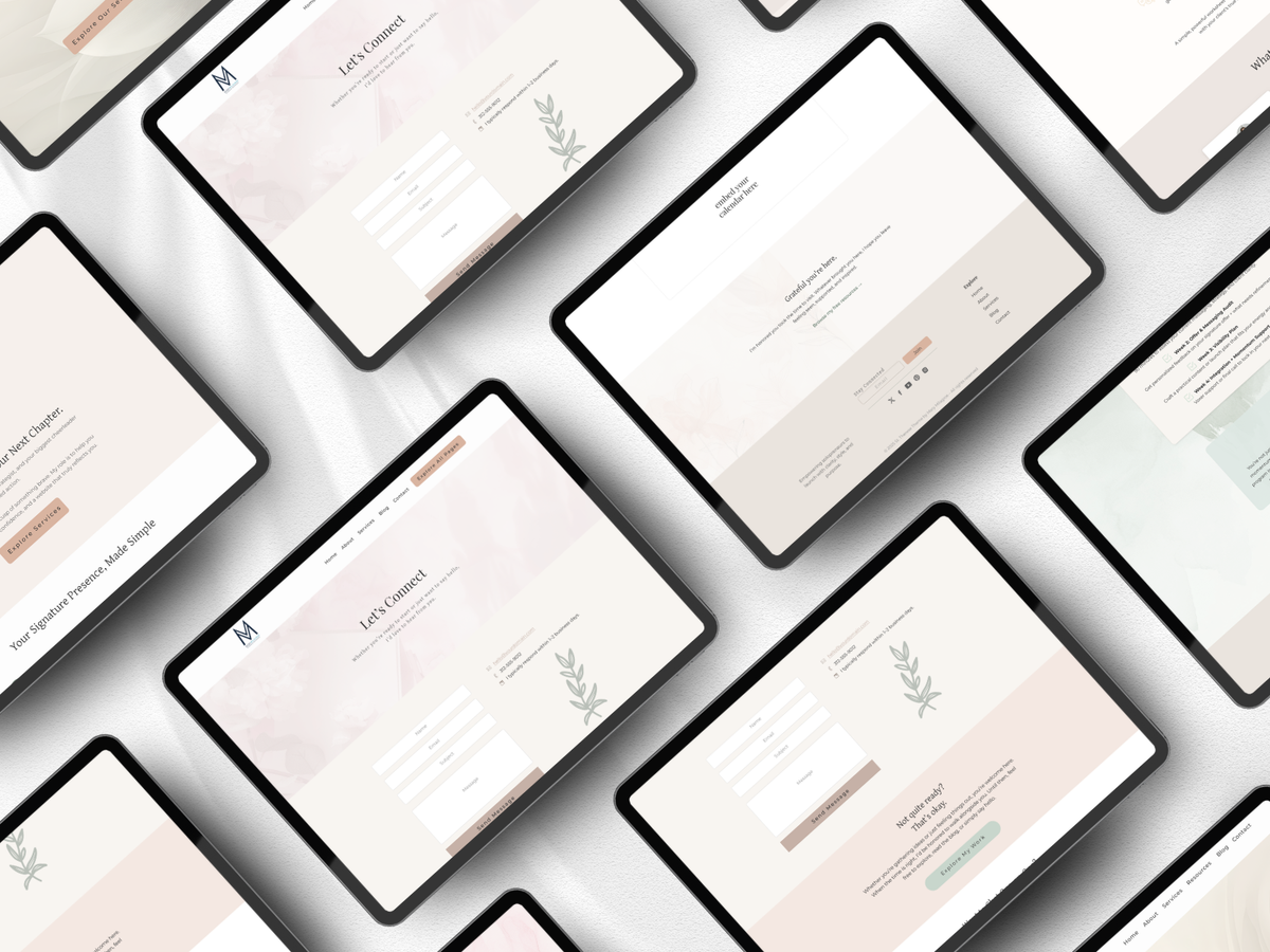 The St. Thérèse Contact Page - 5+ Canvases for Showit