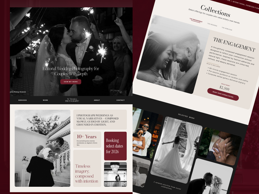 The St. Veronica - One-Page Showit Website for Photographers