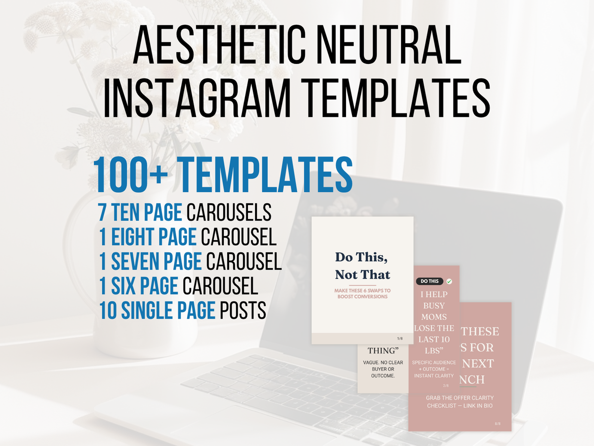 100+ Neutral LinkedIn Canva Kit