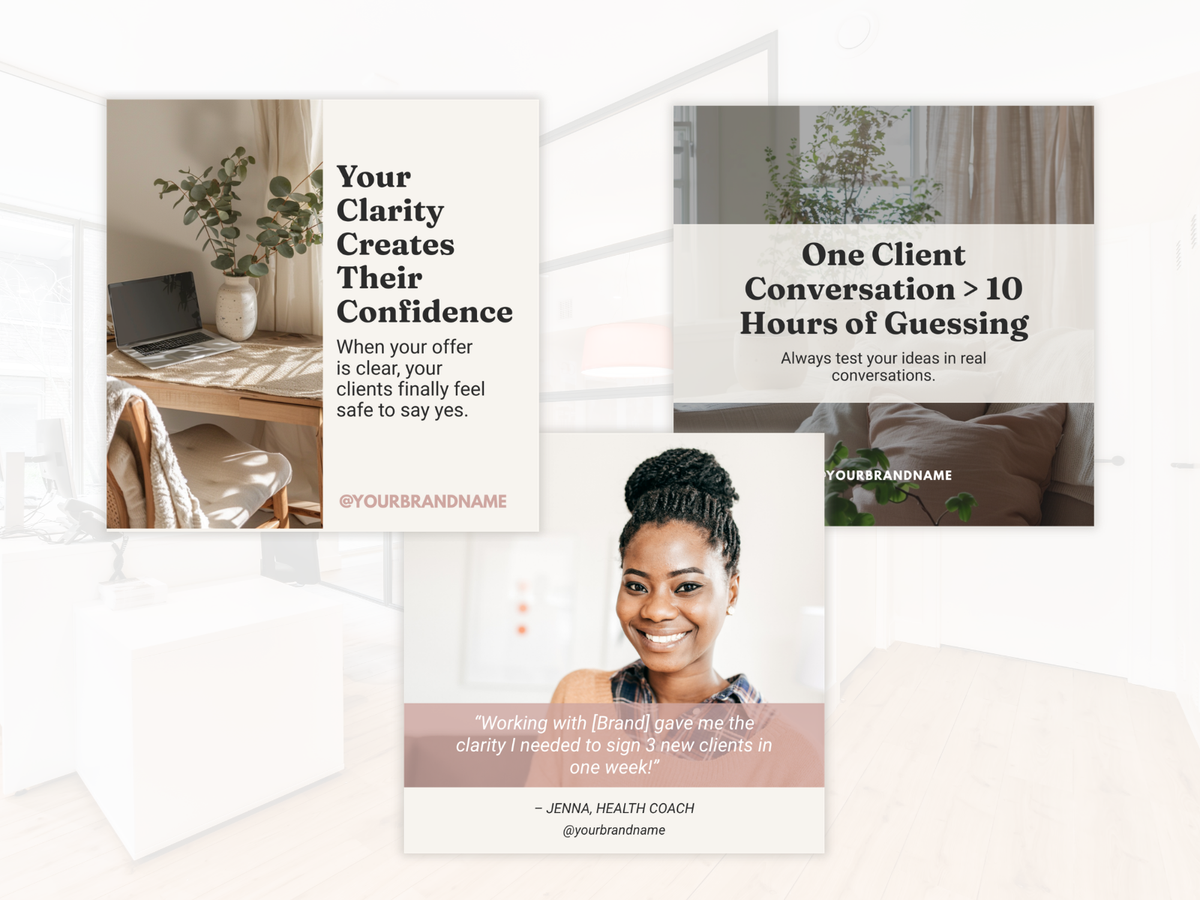 100+ Neutral LinkedIn Canva Kit