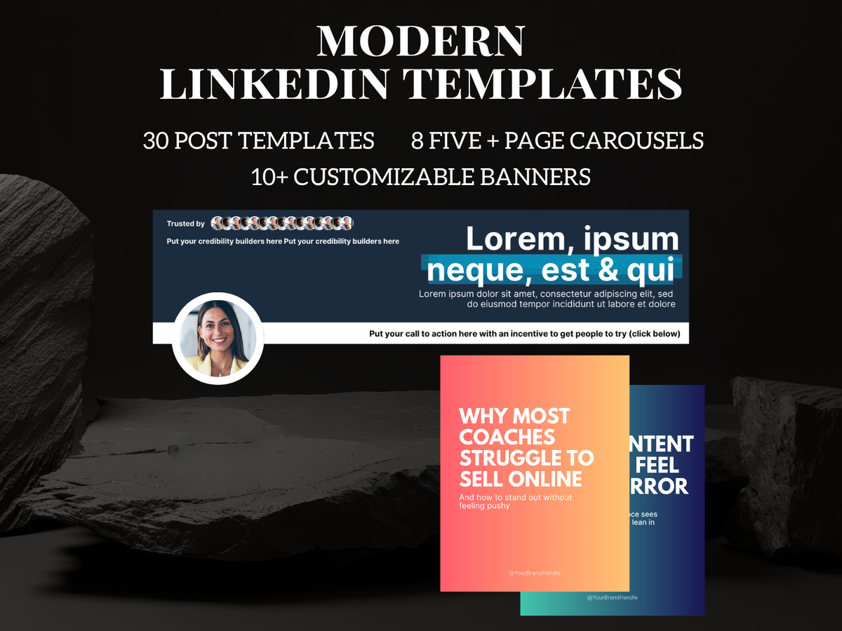 Modern LinkedIn Canva Templates