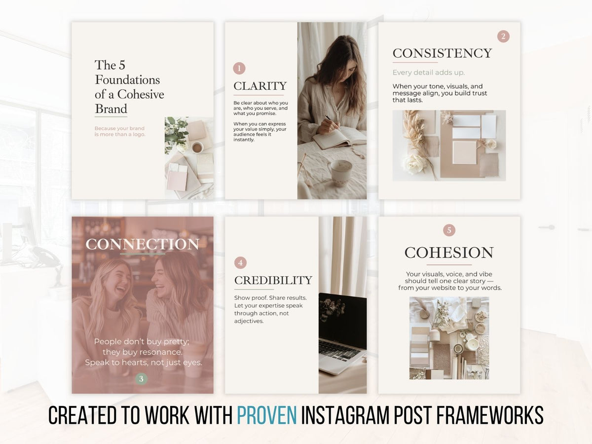 100+ Neutral Instagram Canva Kit