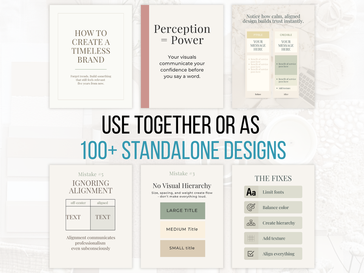 100+ Neutral LinkedIn Canva Kit