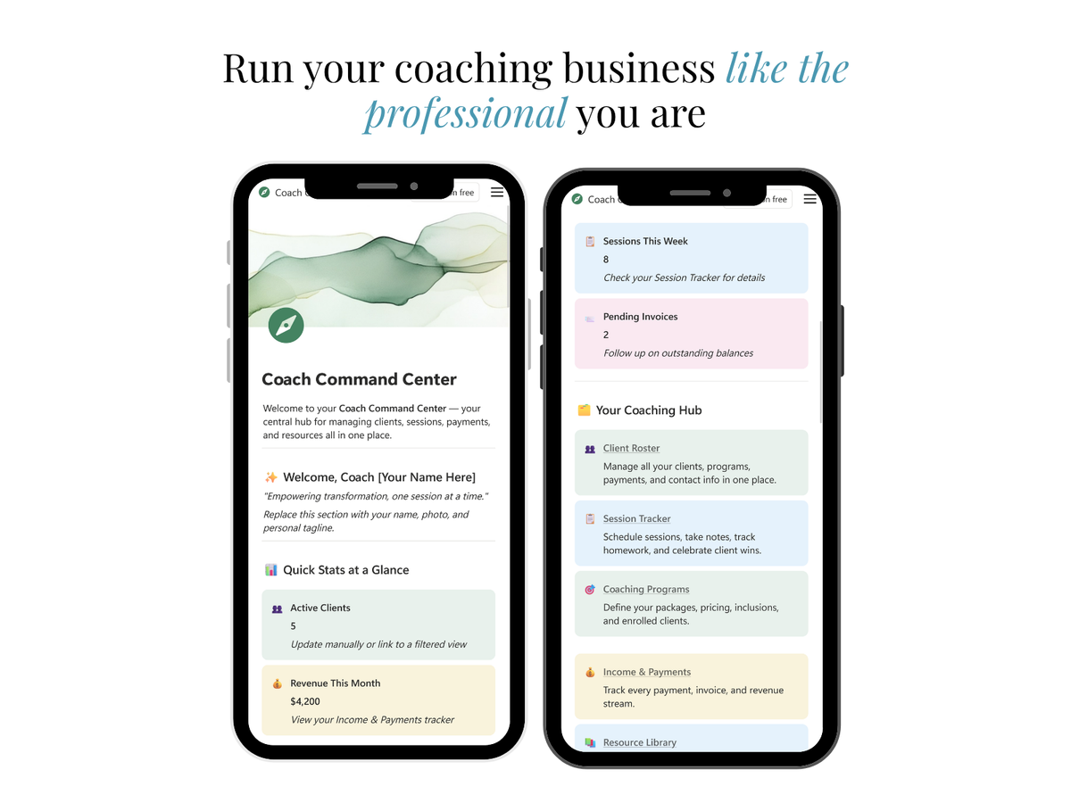 Coaching Client Portal