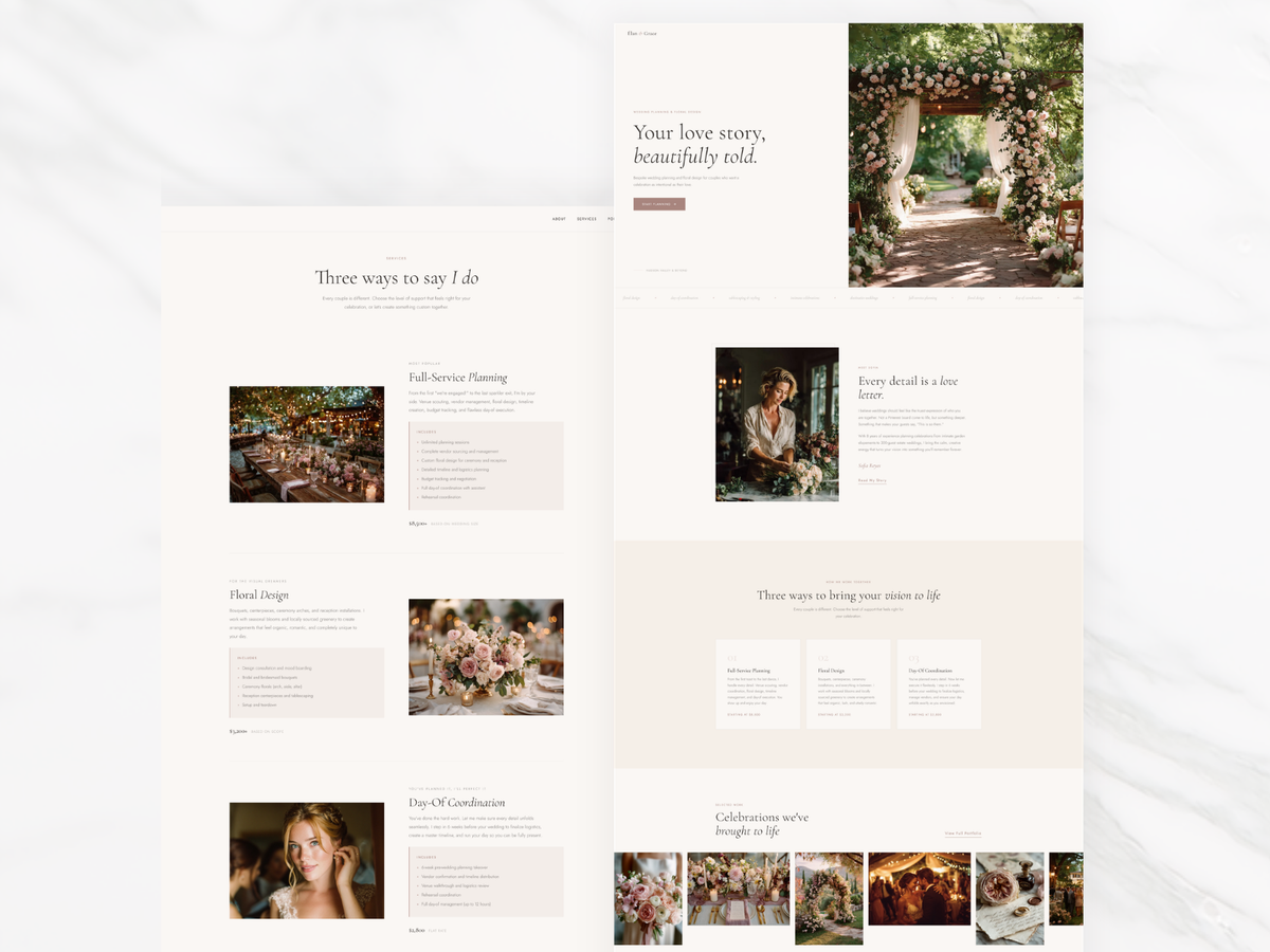 Our Lady of Cana — WordPress Theme for Wedding Planners