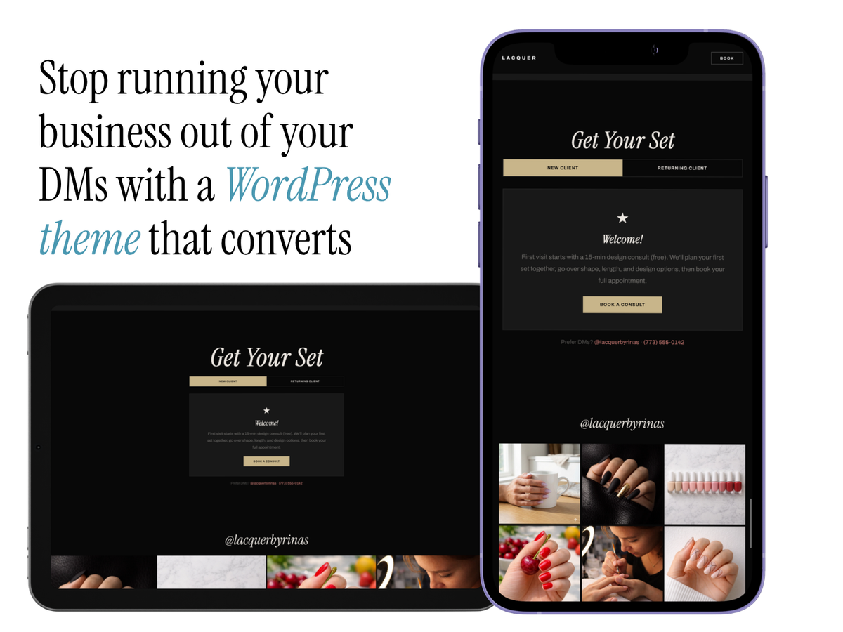 The St. Agnes — WordPress Theme for Nail Artists