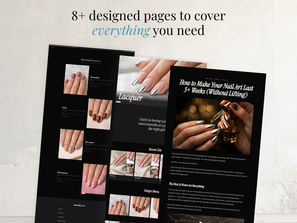 The St. Agnes — WordPress Theme for Nail Artists