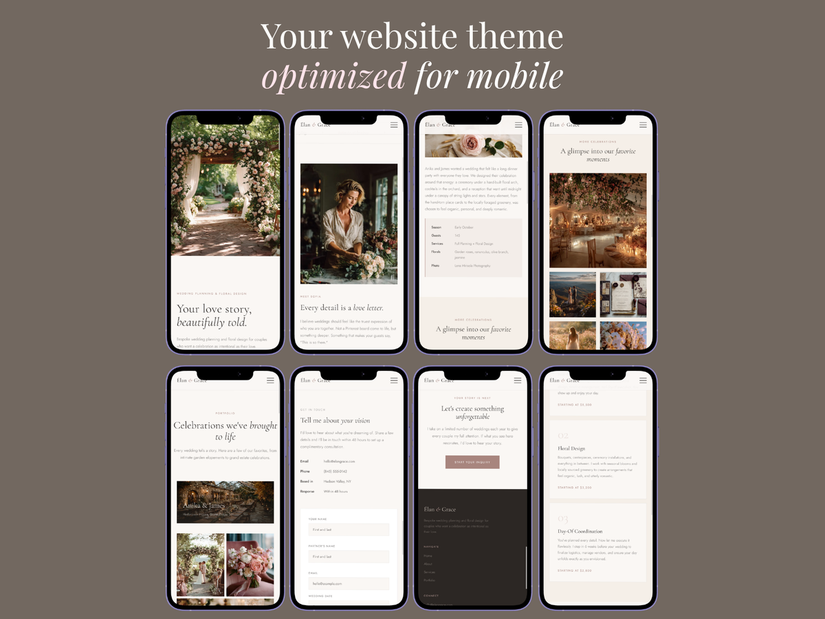 Our Lady of Cana — WordPress Theme for Wedding Planners