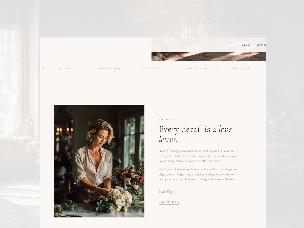 Our Lady of Cana — WordPress Theme for Wedding Planners