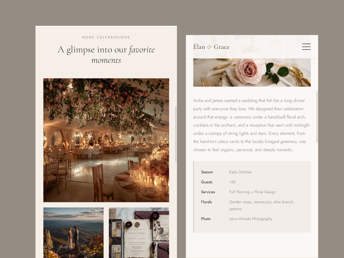 Our Lady of Cana — WordPress Theme for Wedding Planners