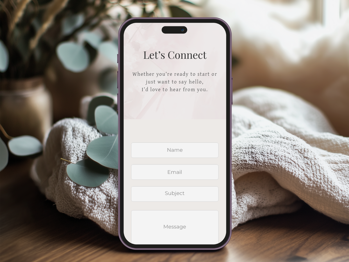 The St. Thérèse Contact Page - 5+ Canvases for Showit