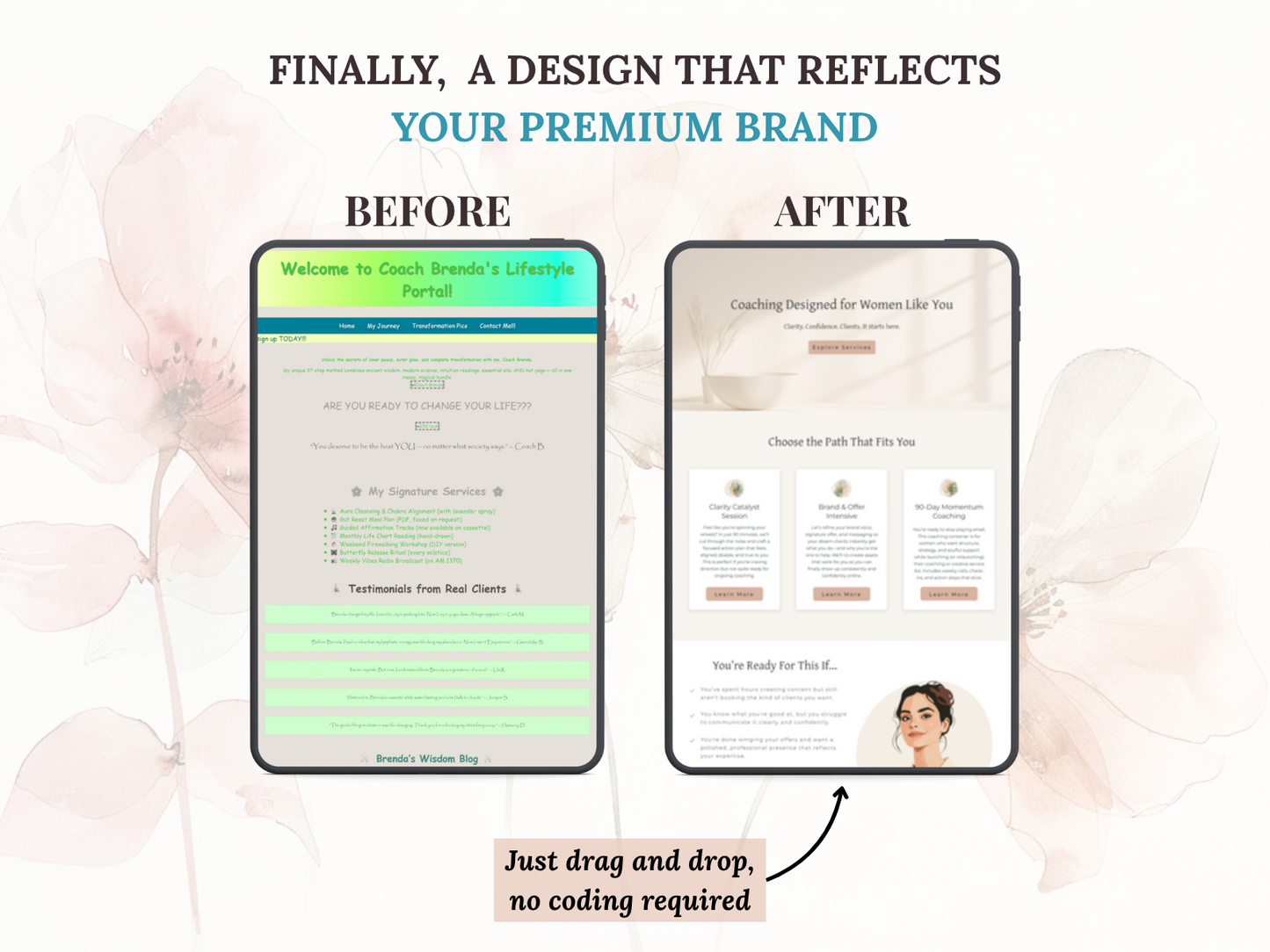 The St. Thérèse — 30+ Page Showit Template